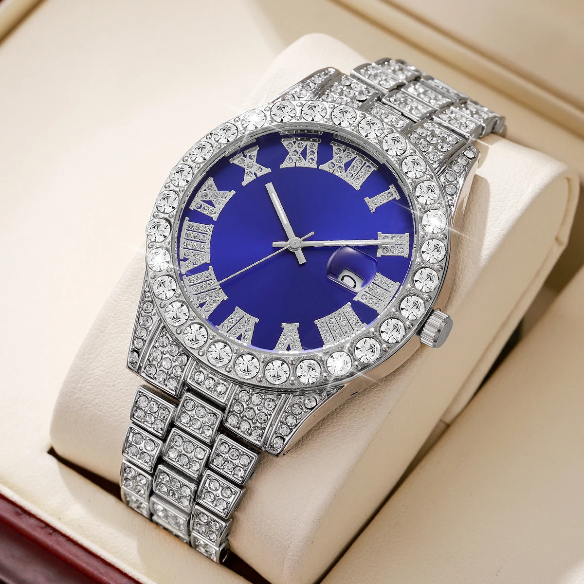 Diamond Style Stainless-Steel Watch