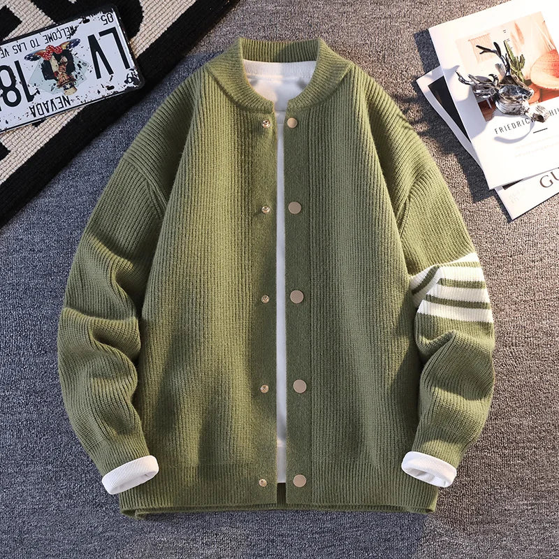 Color-Block Knit Cardigan