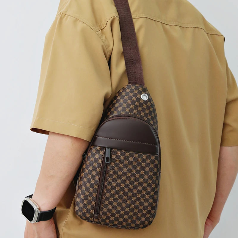 Check Crossbody Tote