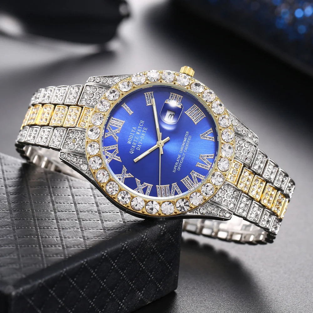 Hip Hop Iced Out Rhinestone Watch