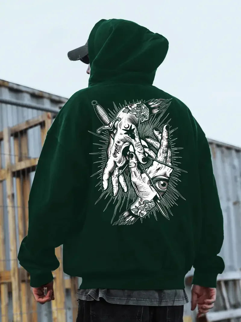 Retro Gothic Hoodie – 2025 American Street Style