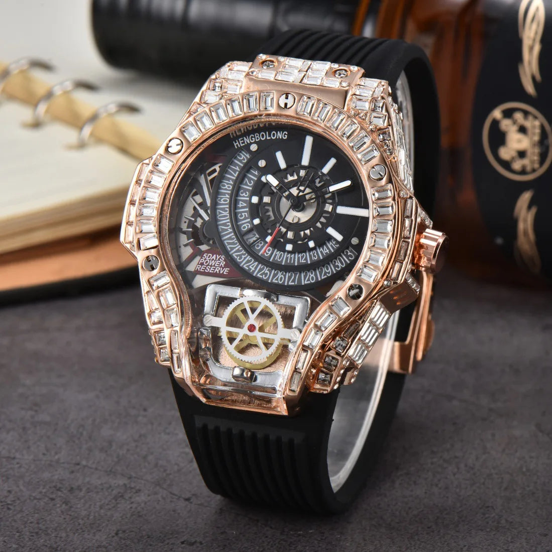 Full diamond Case Business Luxury Creative Watch