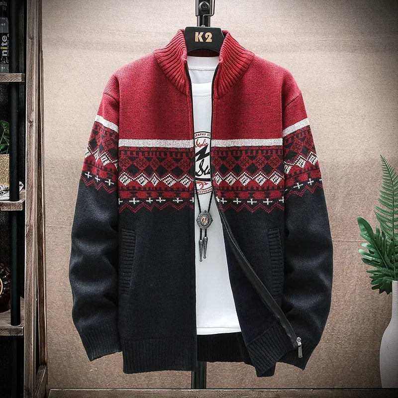 Zipper Knit Cardigan