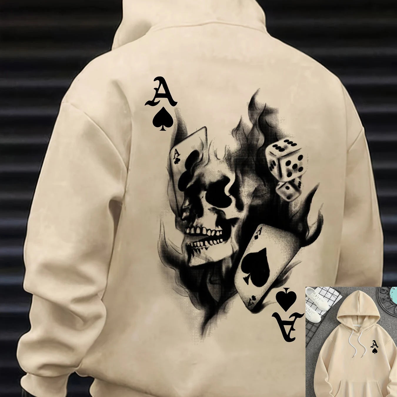 Skull Print Hoodie – Warm Casual Streetwear