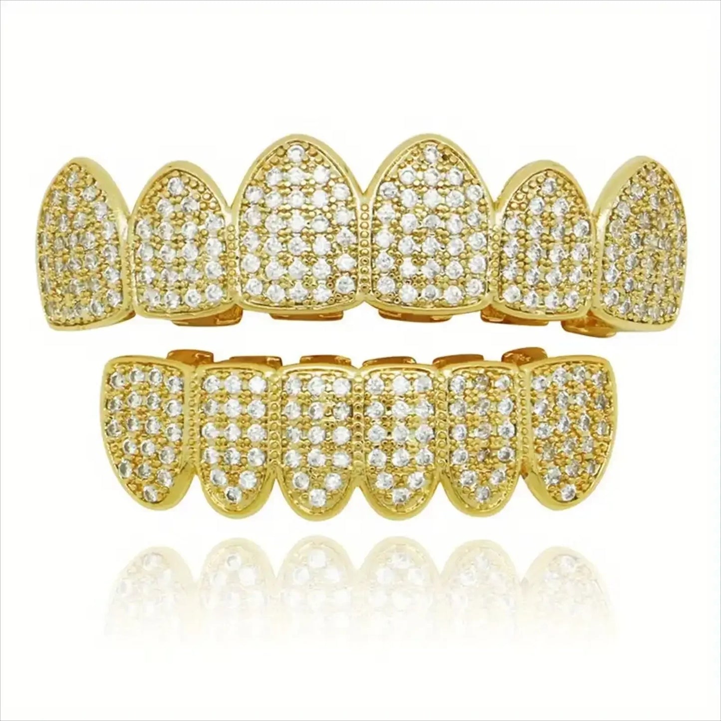 Hip Hop CZ Grillz Teeth Set