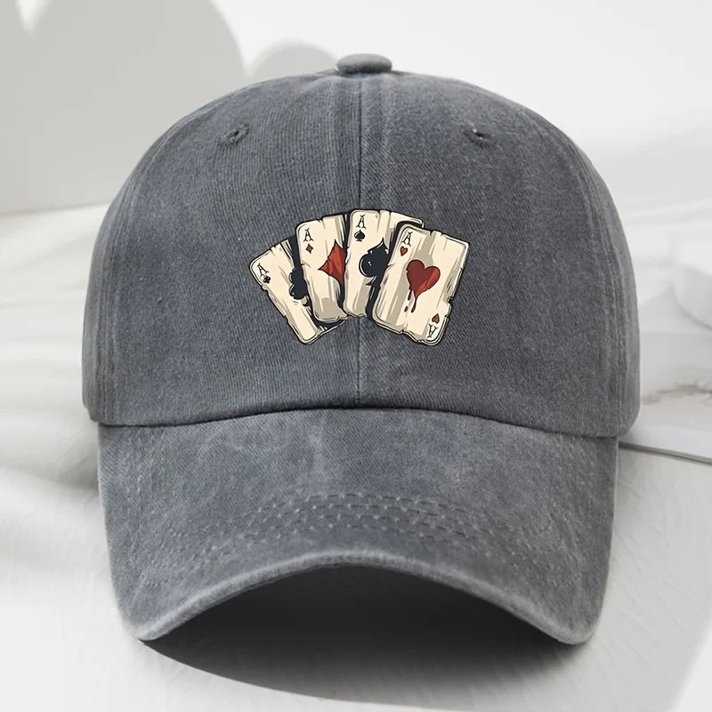 Retro Poker Printed Cap