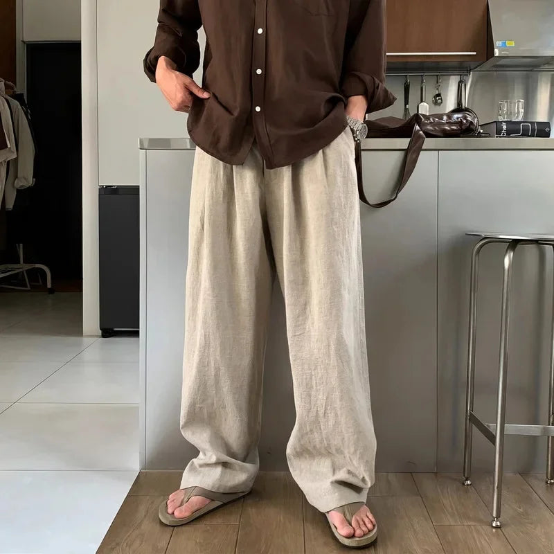 Korean Salt System Straight Pants