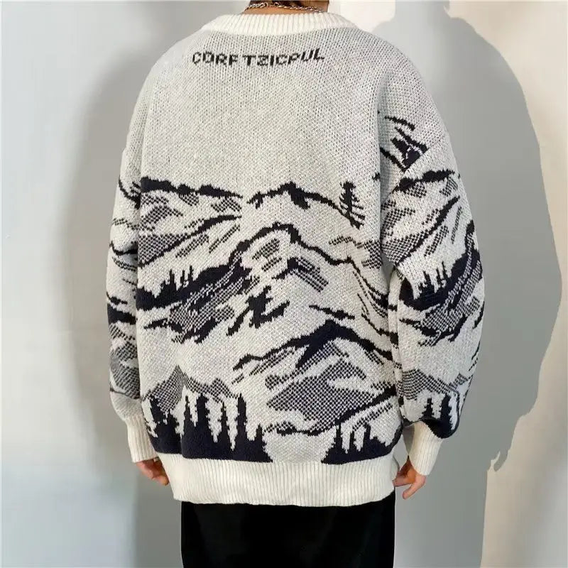 Vintage Jacquard Knit Sweater