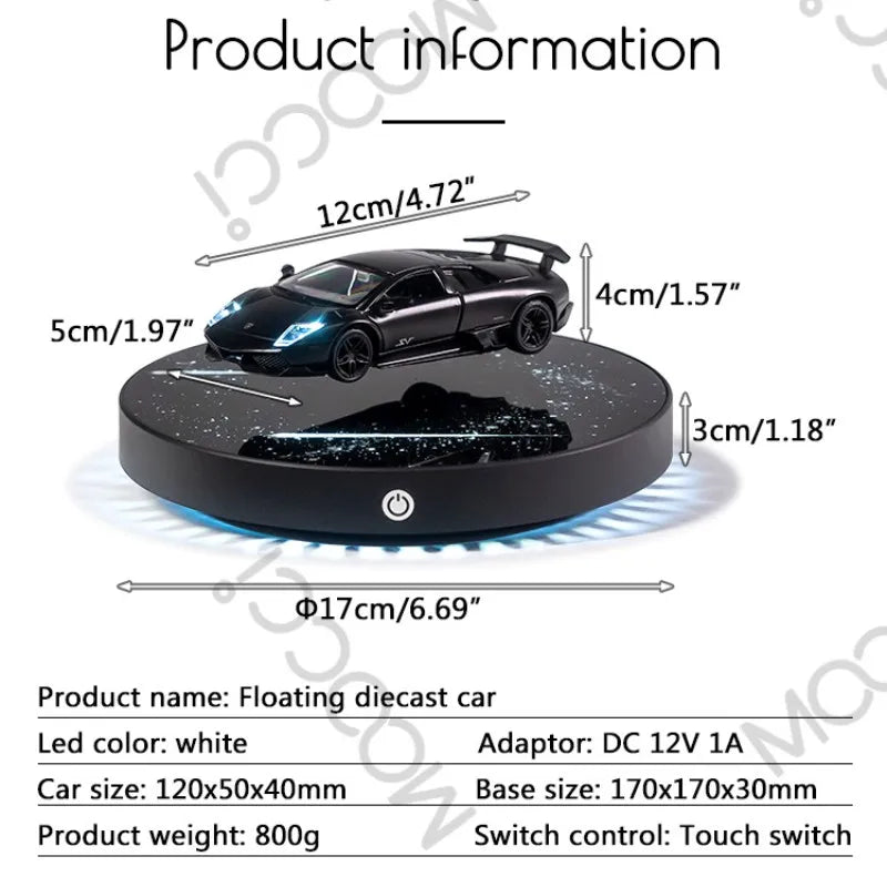 Floating Car Model – 360° Magnetic Display Piece