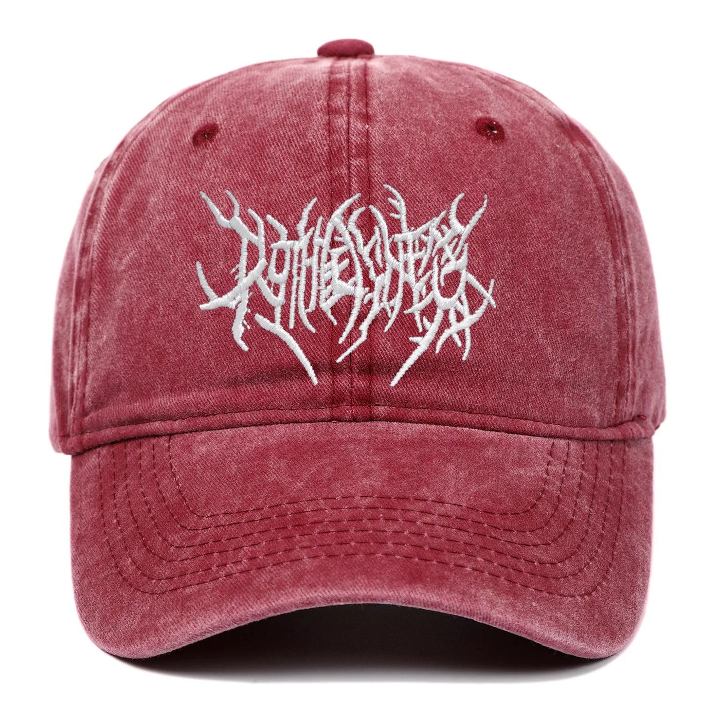 Rock-Style Embroidered Baseball Cap
