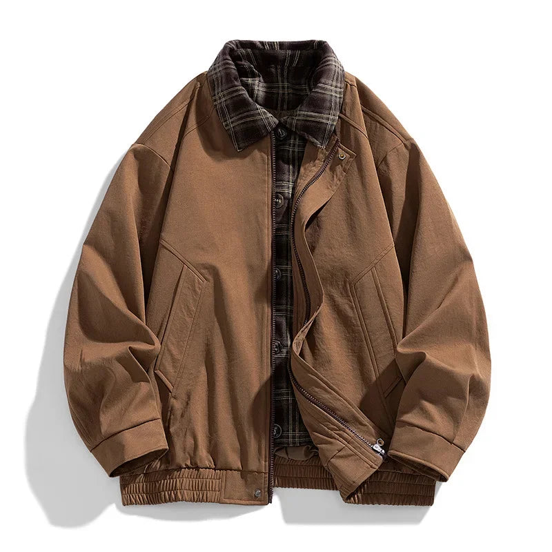 Retro Plaid Patchwork Jacket