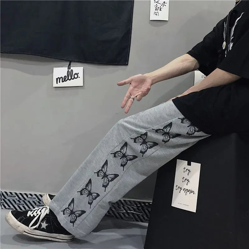 Y2K Graphic Sweatpants – Oversized Japanese Streetwear