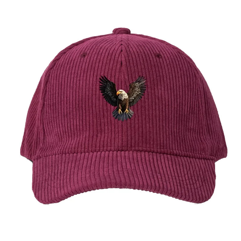 Vintage Corduroy Eagle Hat