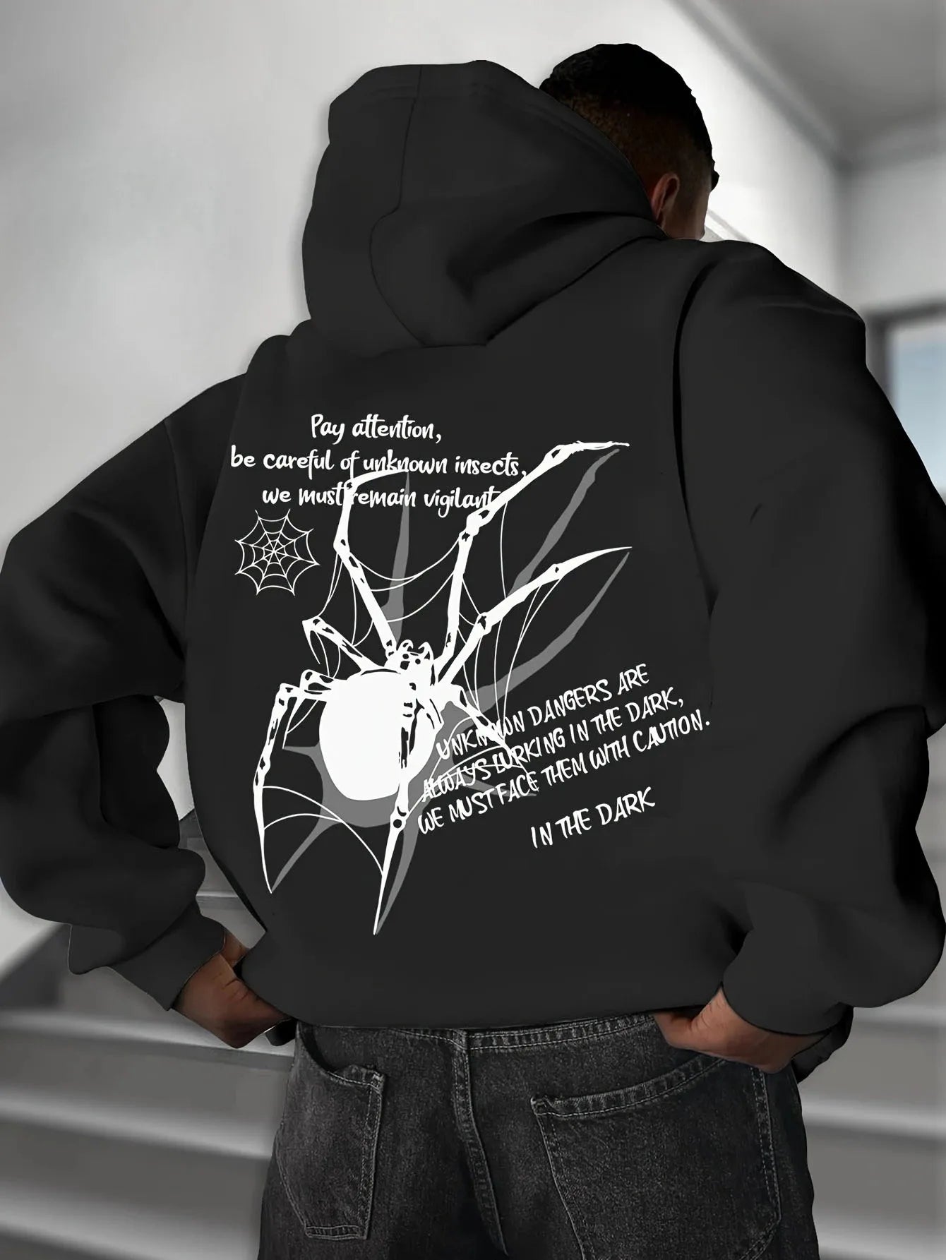 Spider Letter Hoodie – 2025 Casual Streetwear