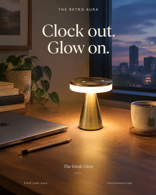 The Desk Glow — Lampe de bureau sans fil rechargeable