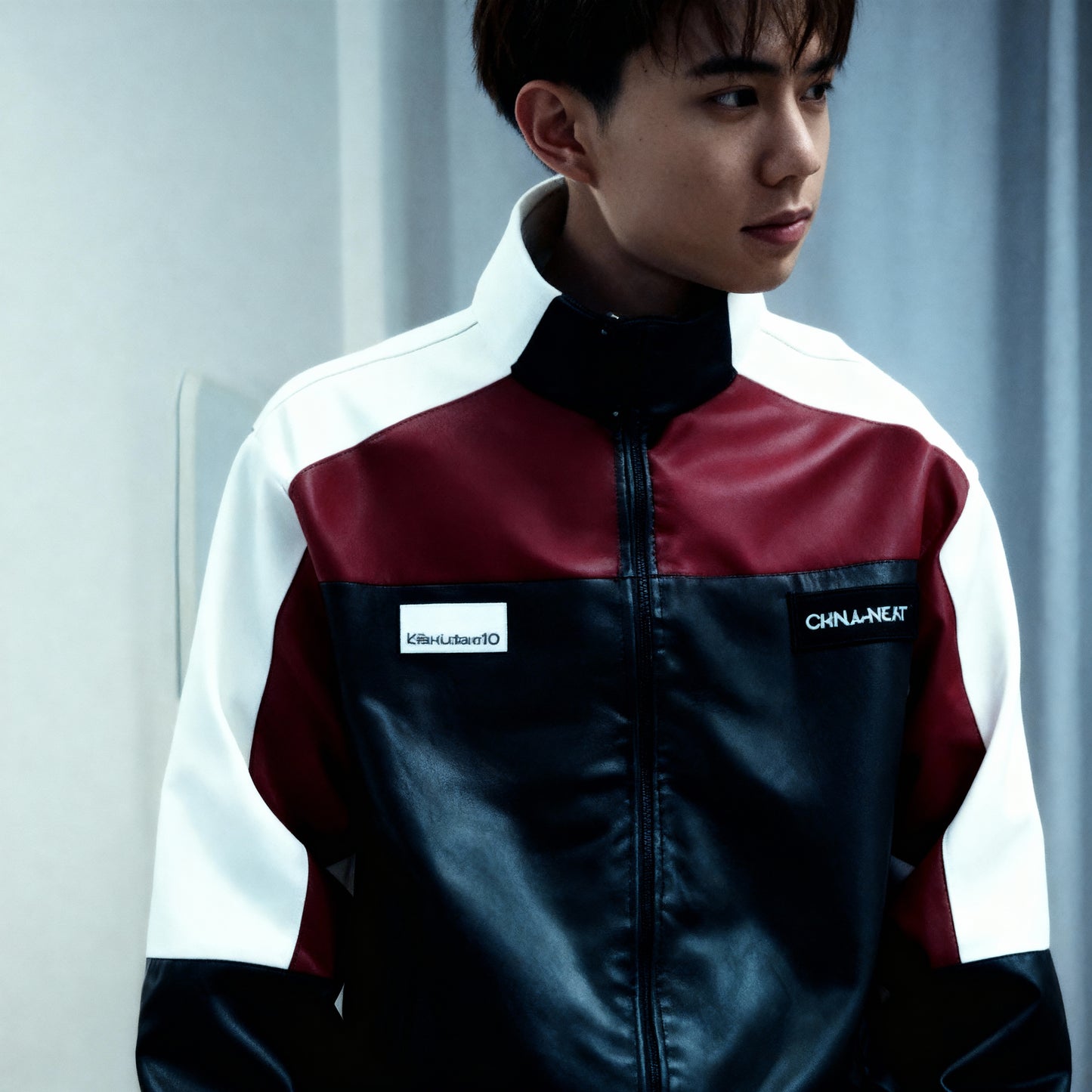 Color Block Biker Jacket – Oversized & Trendy