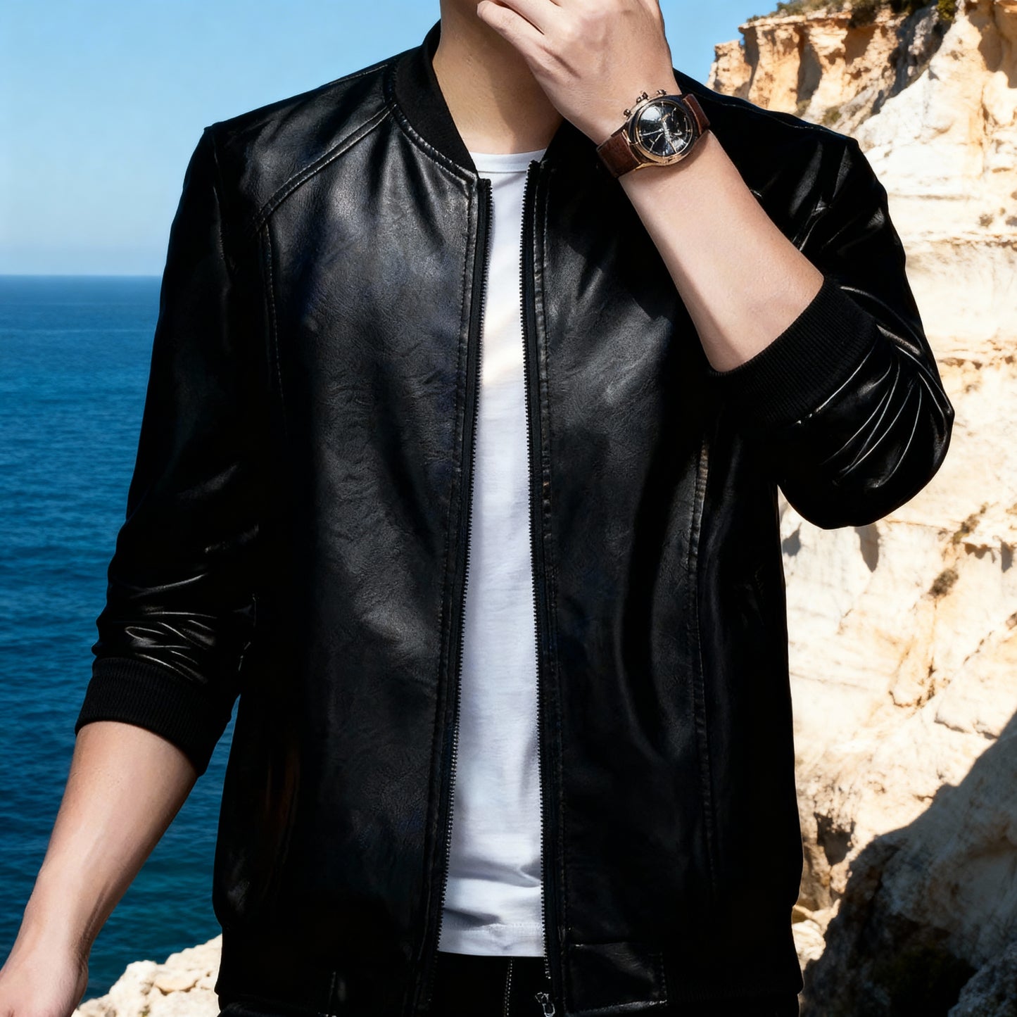 Leather Jacket – Business Casual Style