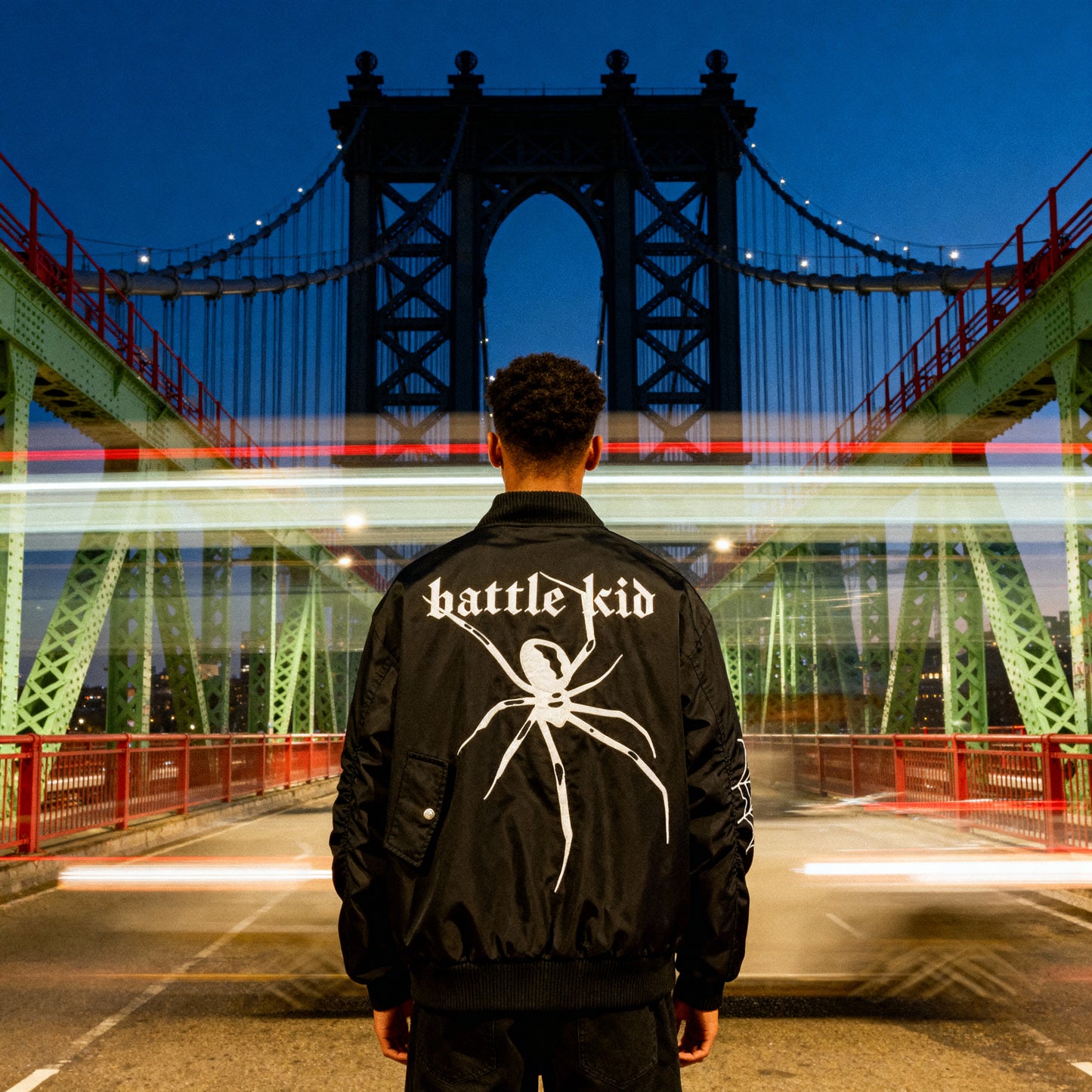 Spider Embroidered Flight Jacket – High-Street Hip-Hop Style