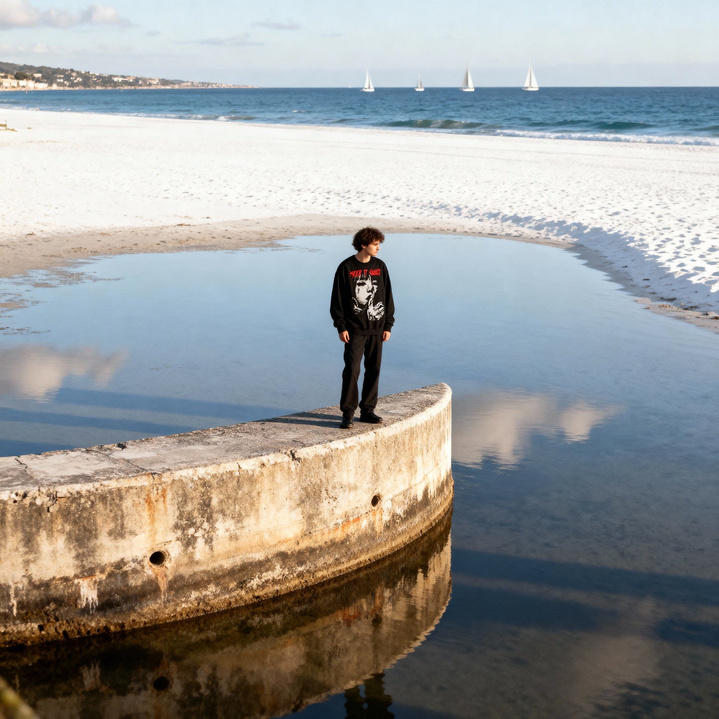 Letter Face Sweatshirt – Casual Autumn Streetwear