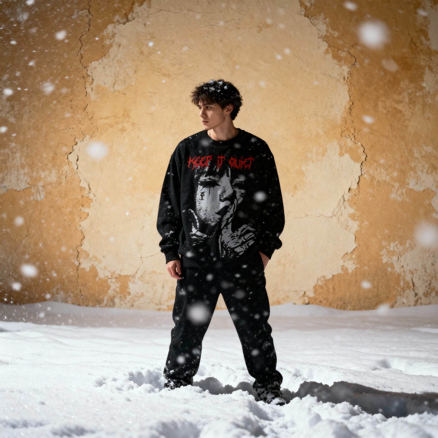 Letter Face Sweatshirt – Casual Autumn Streetwear