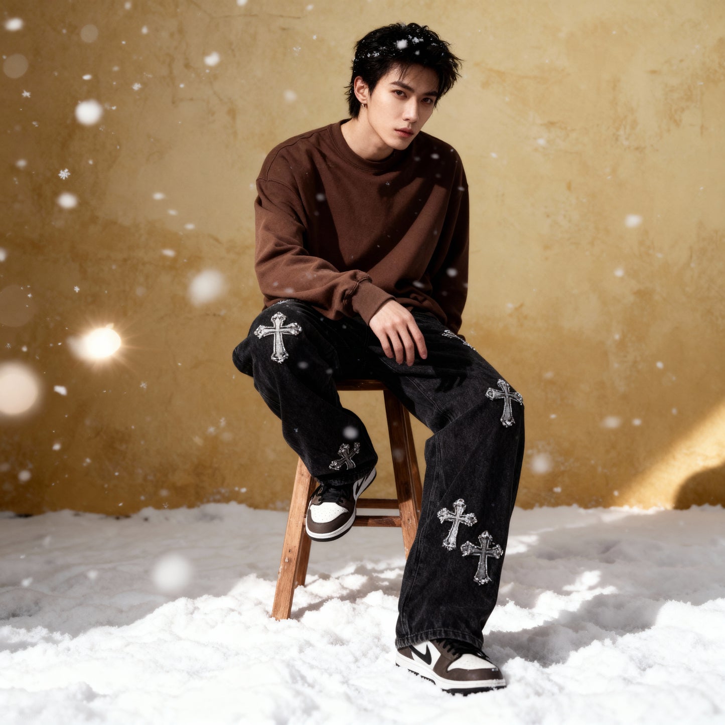 Straight-Leg Jeans – Trendy Loose Fit Style