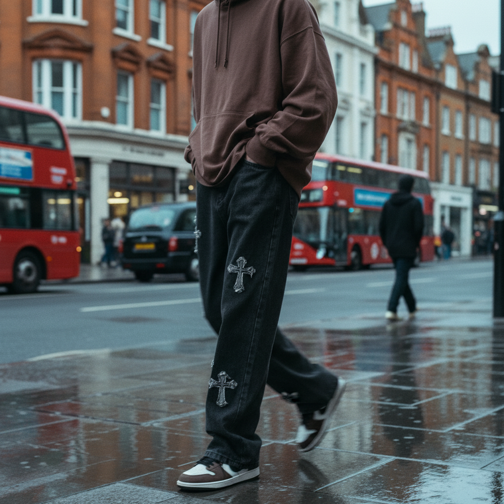 Straight-Leg Jeans – Trendy Loose Fit Style