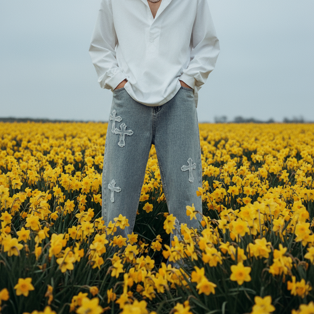 Straight-Leg Jeans – Trendy Loose Fit Style