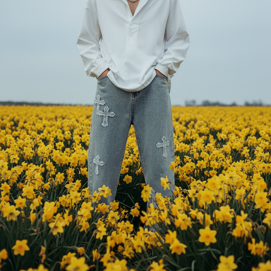 Straight-Leg Jeans – Trendy Loose Fit Style