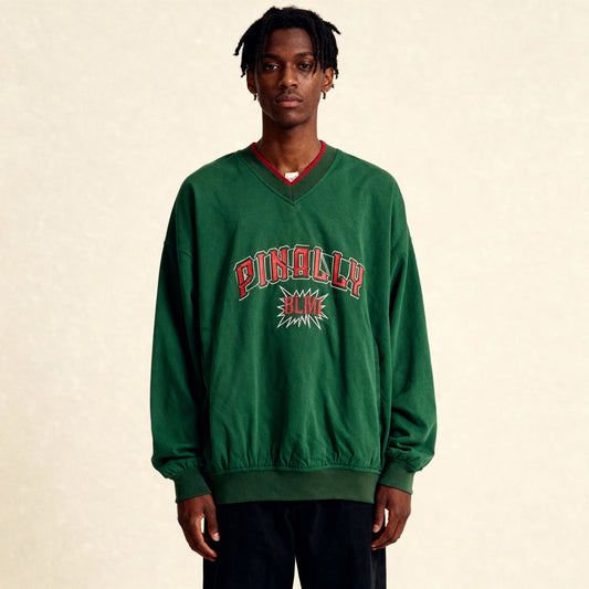 Embroidered Crewneck – Korean Urban Street Style