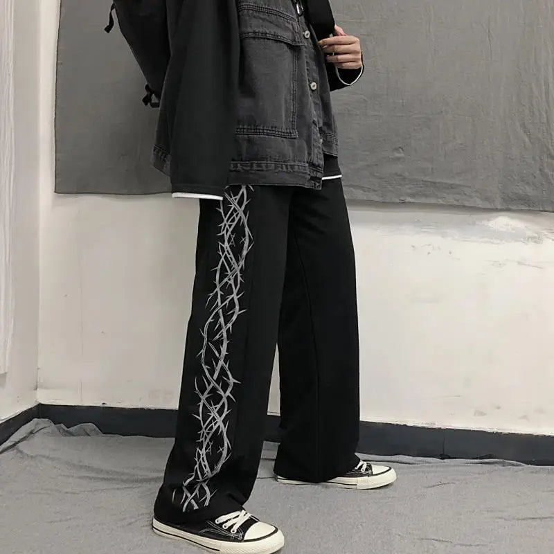 Y2K Graphic Sweatpants – Oversized Japanese Streetwear