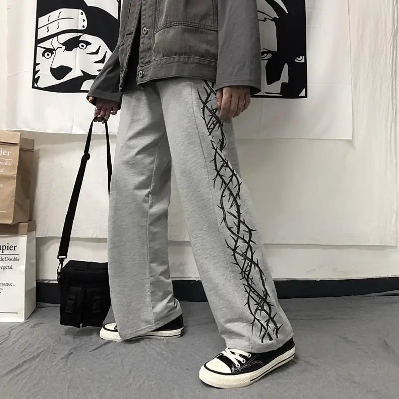 Y2K Graphic Sweatpants – Oversized Japanese Streetwear