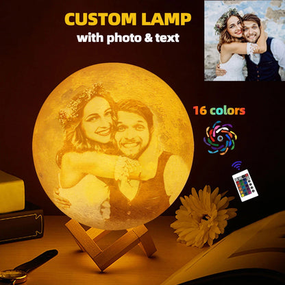 Aura Moon Lamp — 3D Printed