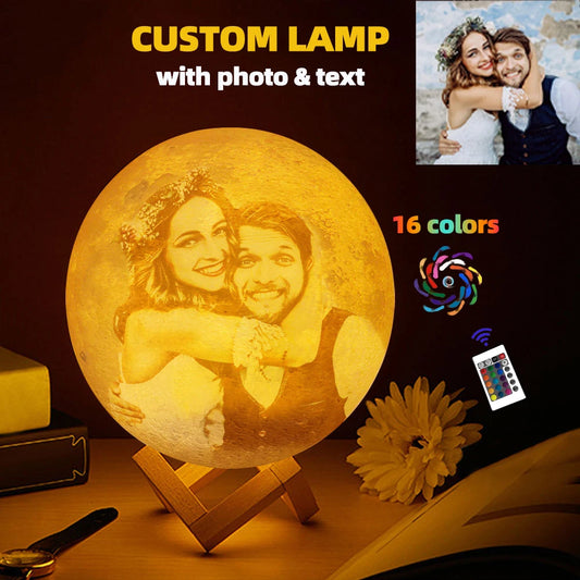 Aura Moon Lamp — 3D Printed