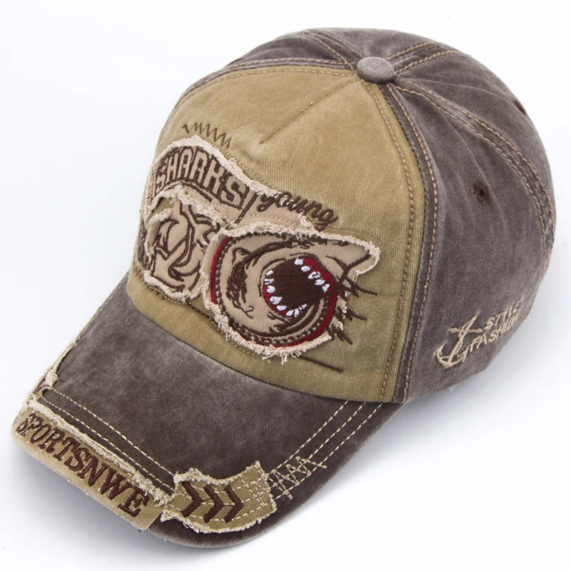 Shark Snapback Cap