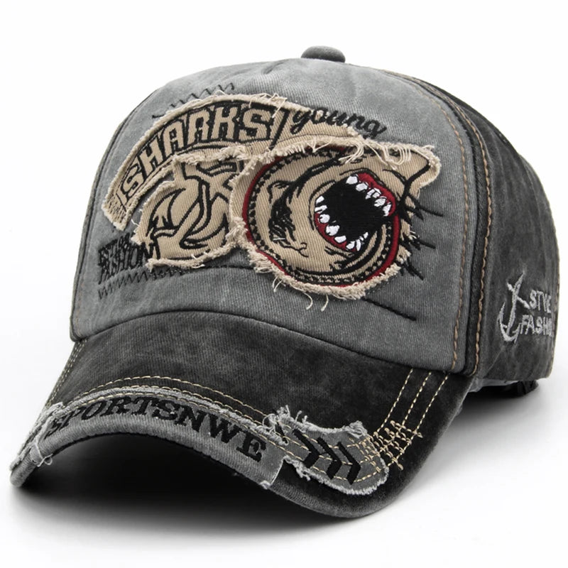 Shark Snapback Cap