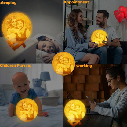 Aura Moon Lamp — 3D Printed