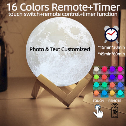Aura Moon Lamp — 3D Printed