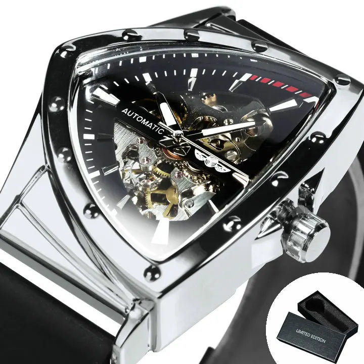 Mechanical Sports Watch – Luminous, Rubber Strap