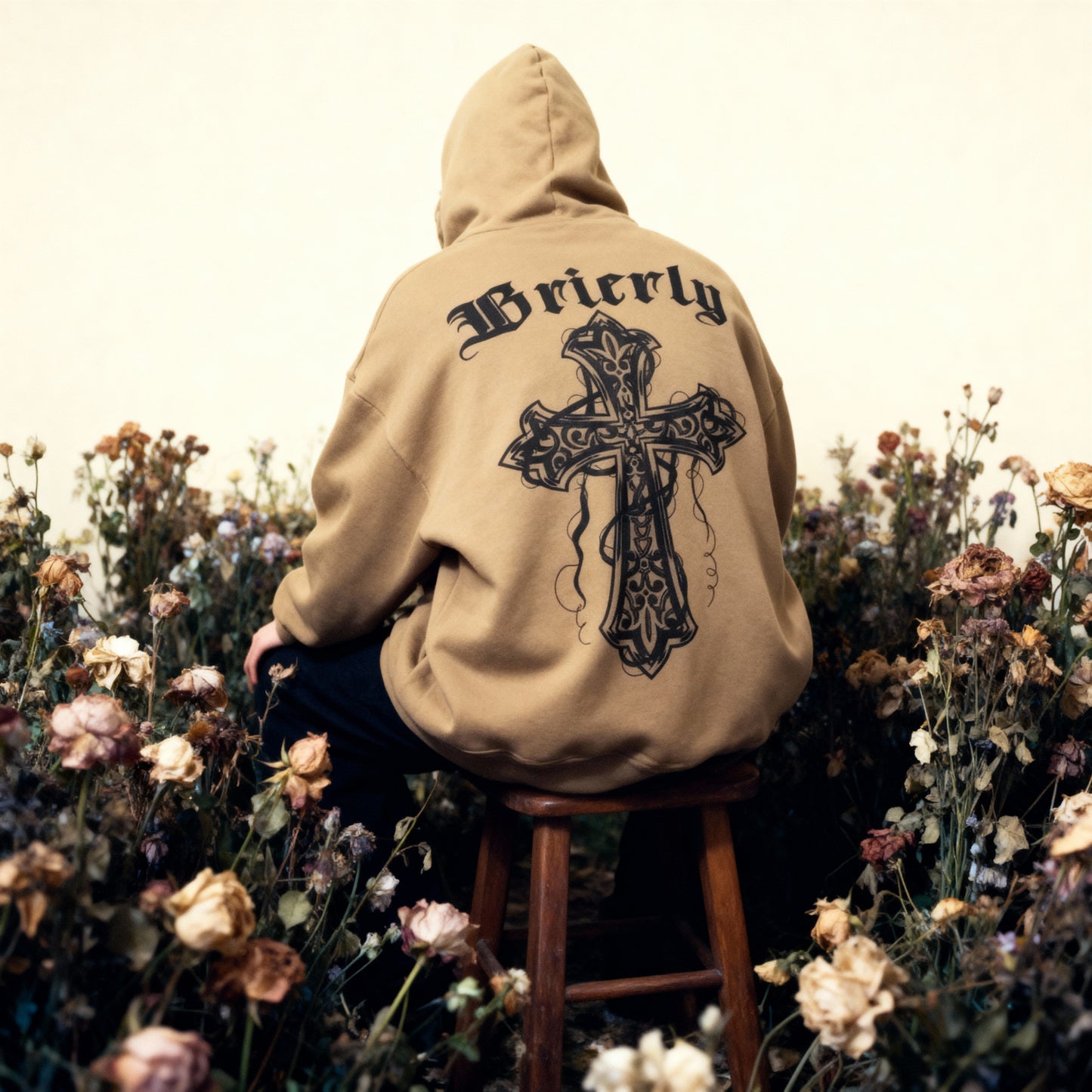 Cross Print Hoodie – Retro High Street Streetwear