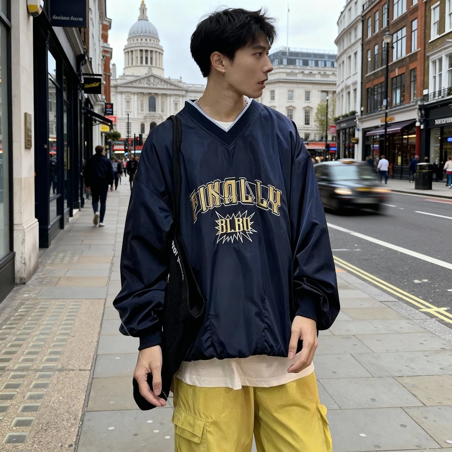 Embroidered Crewneck – Korean Urban Street Style