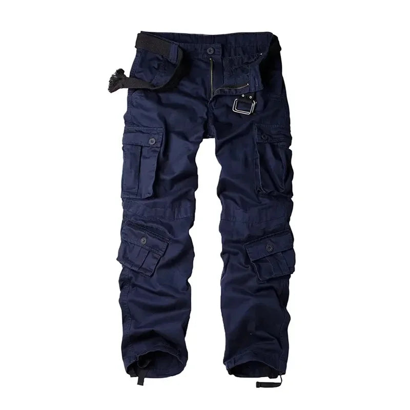 Multi-Pocket Cotton Sweatpants – Outdoor Loose Fit