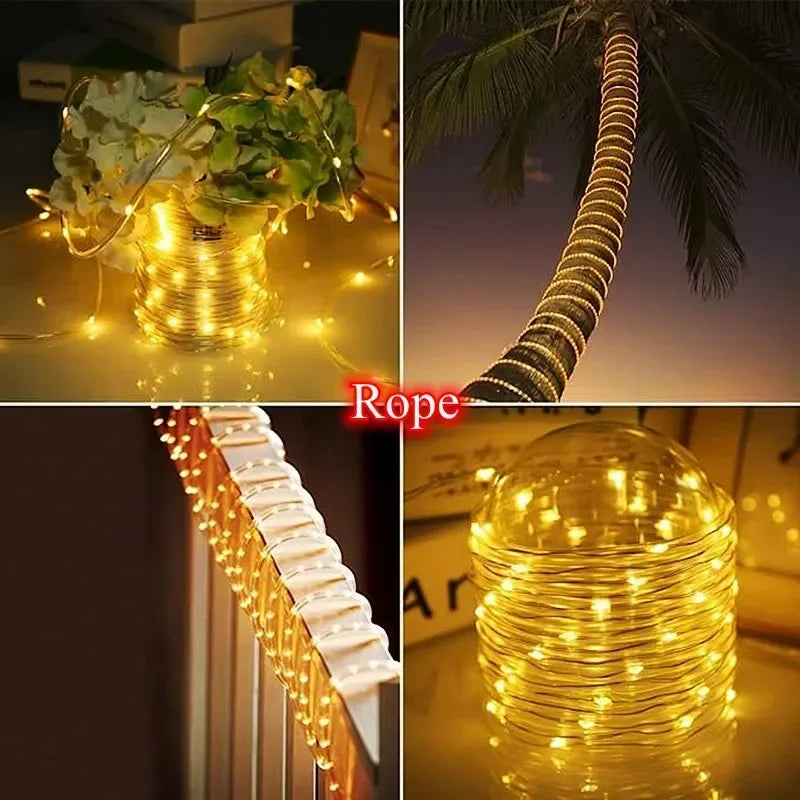 Aura Solar Rope Lights — Fence, Patio & Seasonal Accents