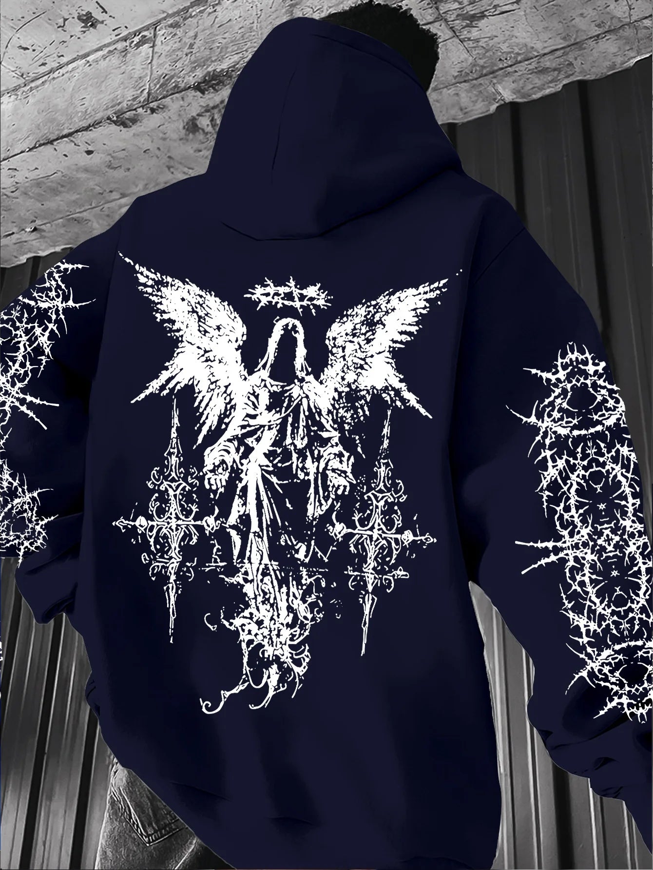 Gothic Angel Hoodie – Soft Streetwear Winter Style