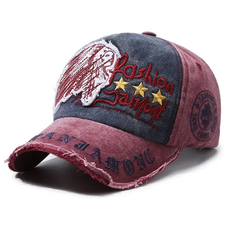Retro Distressed Baseball Cap