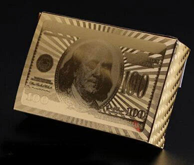 Gold Black Foil Waterproof Poker Cards