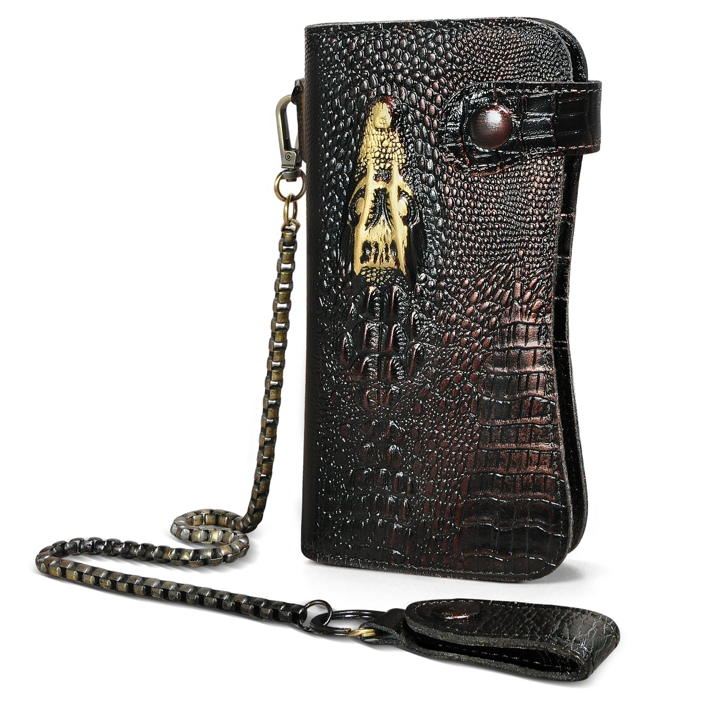 Luxury Dragon Embossed Leather Walle