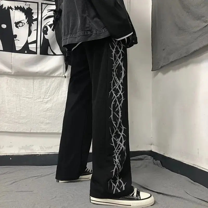 Y2K Graphic Sweatpants – Oversized Japanese Streetwear