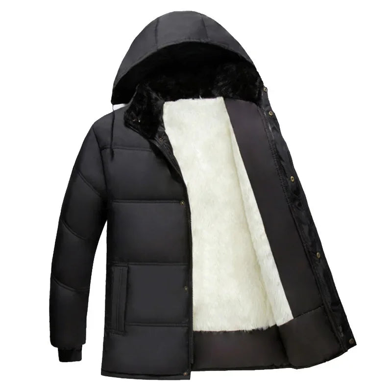 Thickened Fleece Loose Style Dad Coat