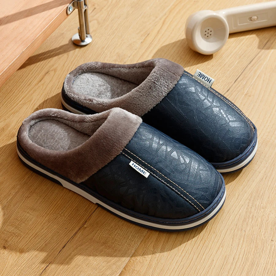 Fur-Lined Slippers