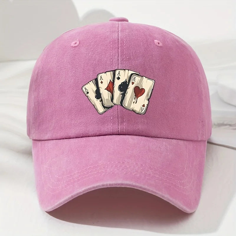 Retro Poker Printed Cap